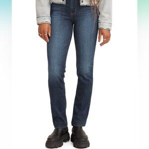 Levi’s 511 Red Tab Jeans Straight Leg Dark Wash Denim Zipper Fly Pockets 31 32L